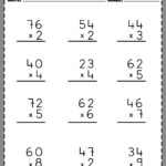 1 Digit X 2 Digit Multiplication Worksheets