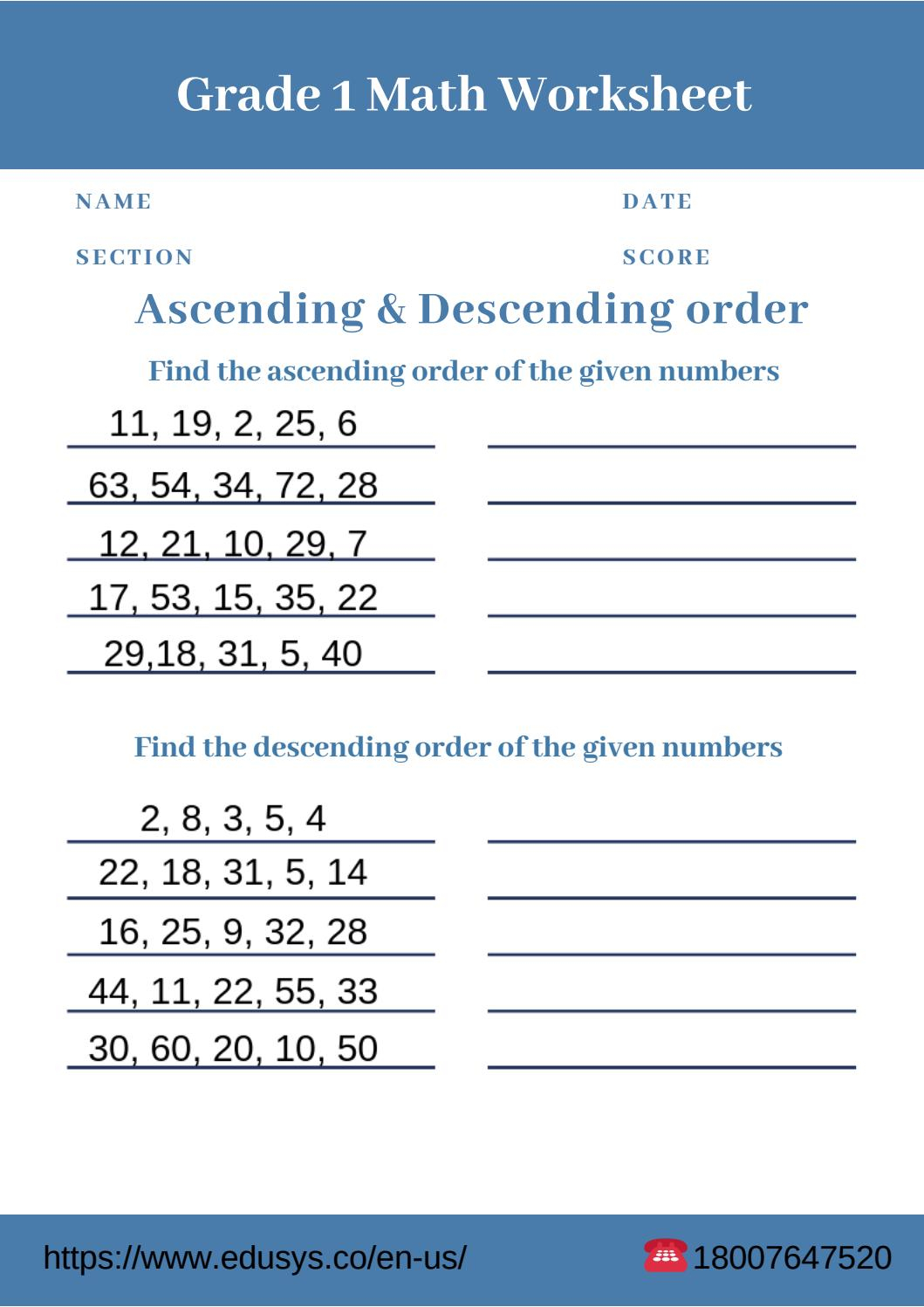 1st Grade Math Printable Worksheets 1st Grade Math Printable Worksheets