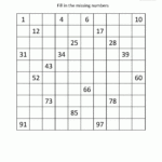 1St Grade Math Printables