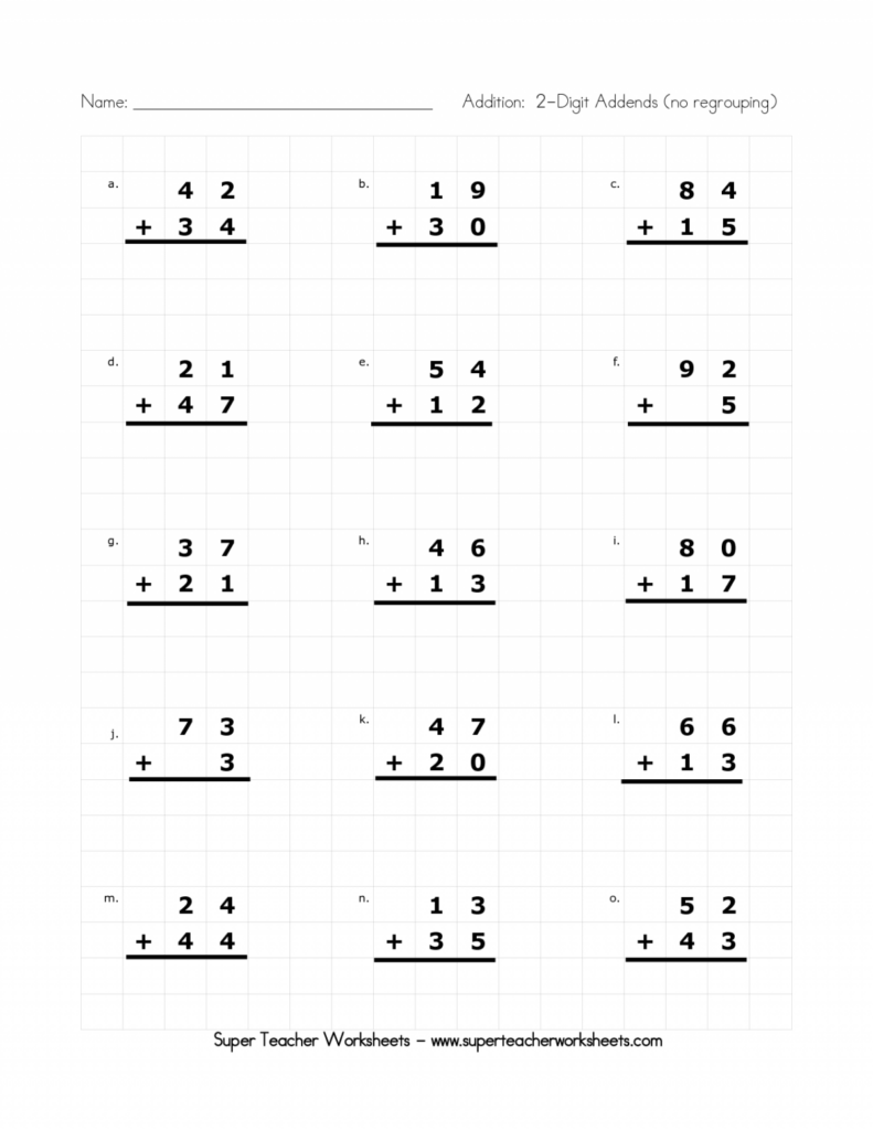 1st Grade Math Worksheet Generator