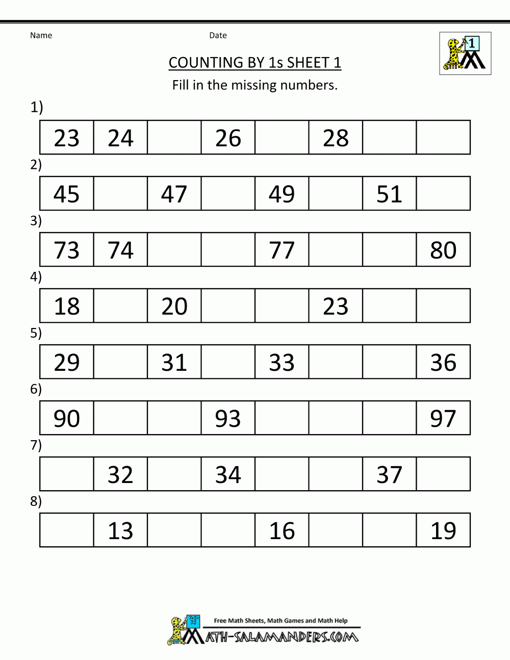 1st grade math worksheets counting by 1s to 100 1 gif 1000 1294
