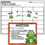 1st Grade May Math Center Addition Lucky Little Learners