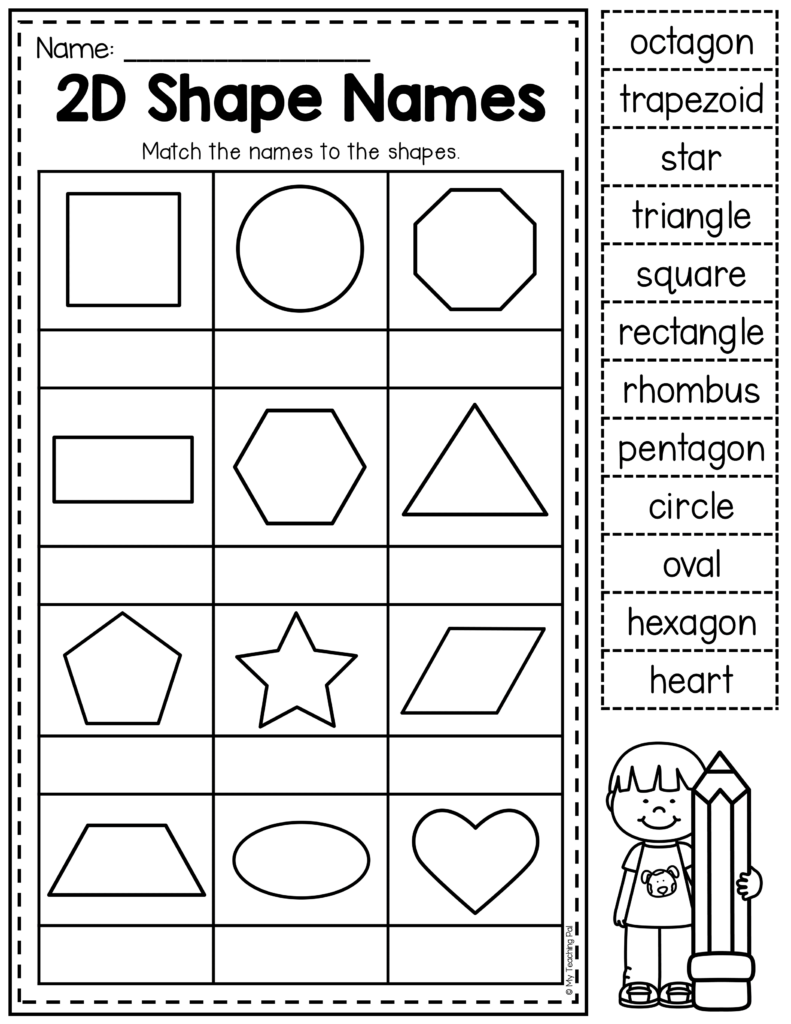 2D And 3D Shapes Worksheets MEGA PACK Shapes Worksheets Shapes 