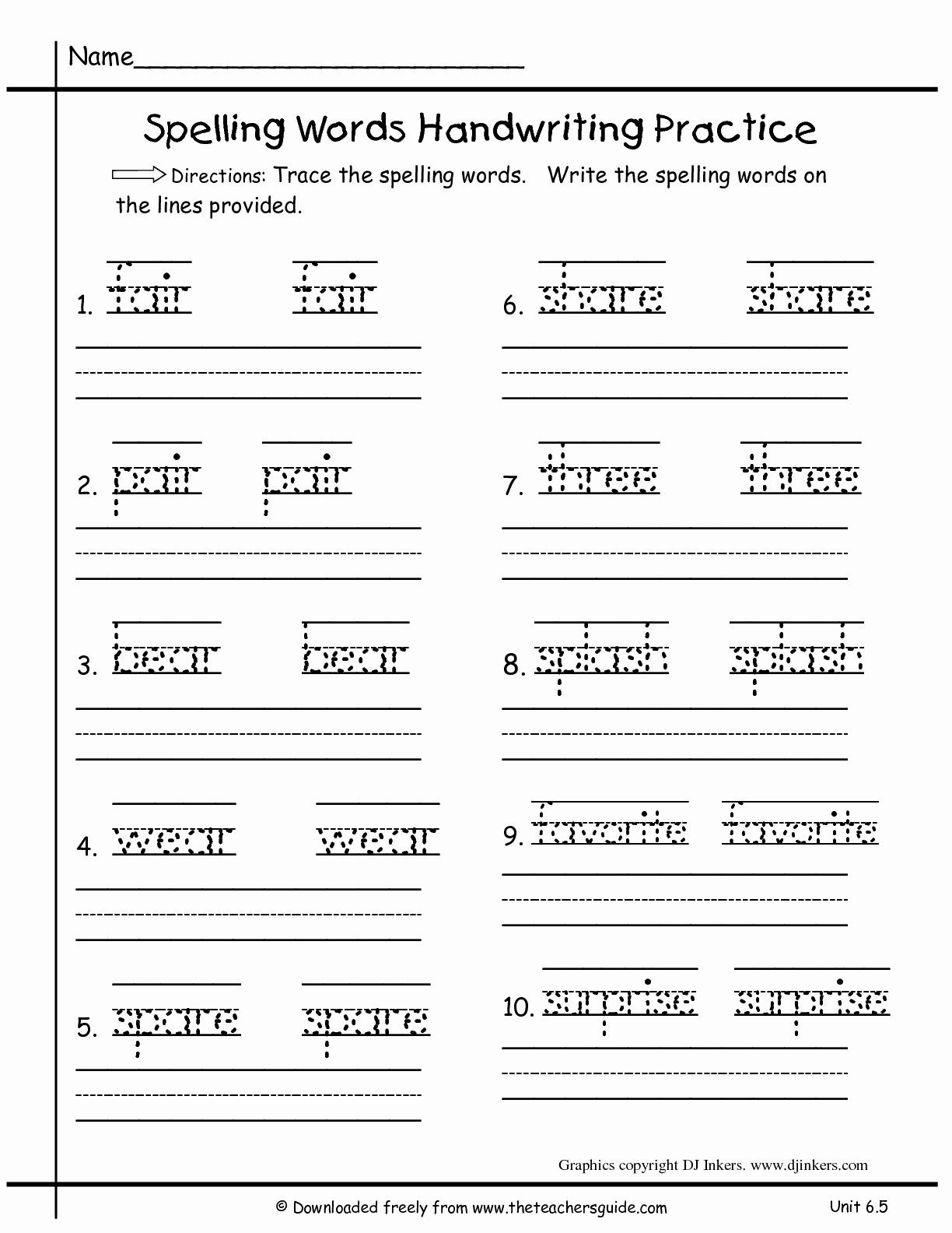 5th Grade Handwriting Worksheets 5th Grade Handwriting Worksheets