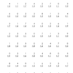 Addition Math Facts Up To 10 Practice