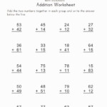 Addition Worksheets Without Carrying Math Addition Worksheets