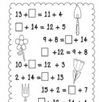 Balancing Equations Addition First Grade Math First Grade Math 2nd