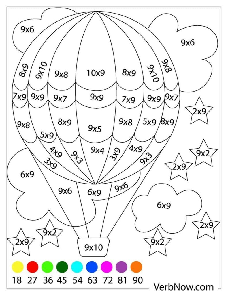 Color By Number Division Worksheet Education Com Mystery Birthday 