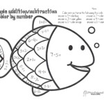 Color By Number simple Addition Subtraction Squarehead Teachers