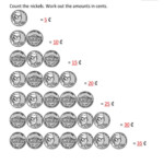 Counting Coins Worksheets Printable First Grade Math Worksheets
