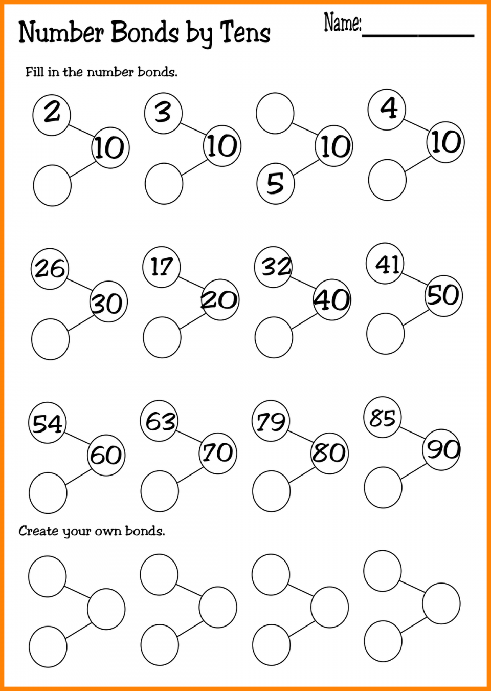 Free Number Bonds Worksheets Pictures Math Free Preschool Worksheet Free Number Bonds Worksheets Pictures Math Free Preschool Worksheet