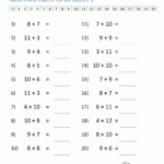 Free Printable 1st Grade Math Worksheets Addition In Pdf Addition