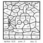 Free Printable Color By Number Worksheets For 1st Grade Printable