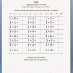 Homeschooling For Less 1st Grade Math Worksheet FREE Printable