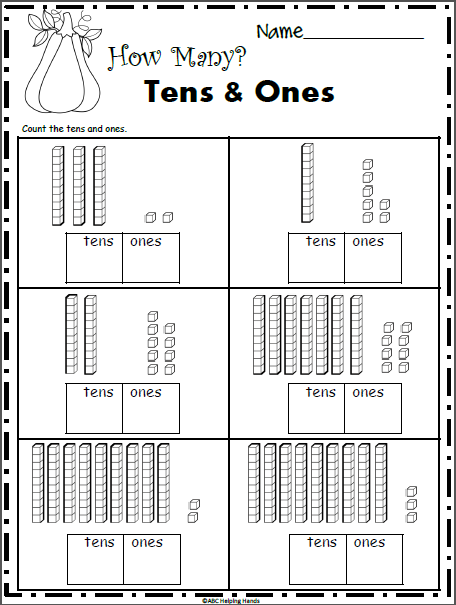 How Many Tens And Ones Fall 1st Grade Math First Grade Math How Many Tens And Ones Fall 1st Grade Math First Grade Math