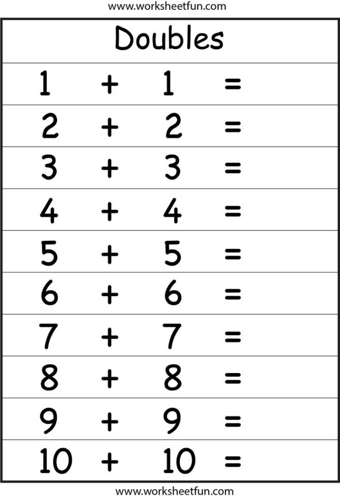 Imprimibles Math Fact Worksheets First Grade Math 1 Digit Addition 