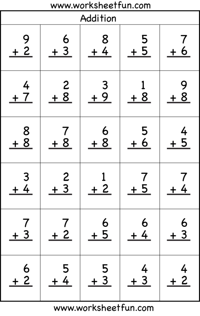Mixed Addition And Subtraction Facts Worksheets Worksheet Hero