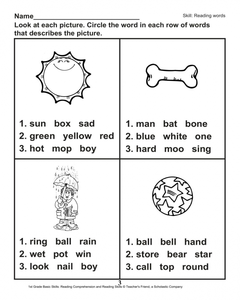 Scholastic 1st Grade Math Printable Worksheets Math Worksheets Printable