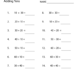 Simple To Complex Elementary Math Worksheets First Grade Math
