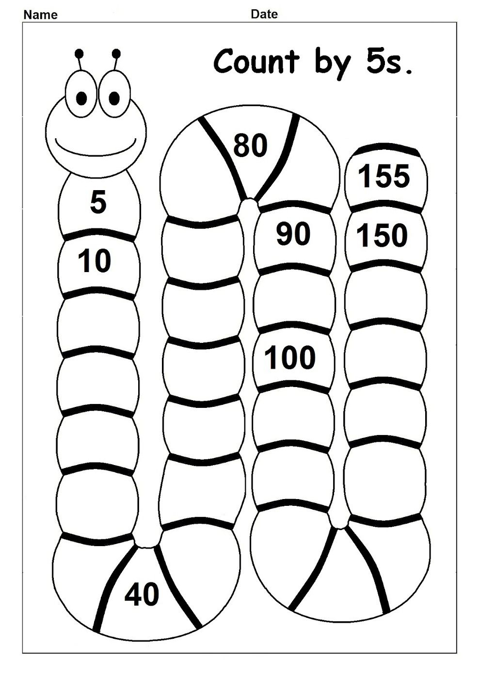 Skip Count By 5 Worksheet Matematica Per Bambini Pagine Di Esercizi Skip Count By 5 Worksheet Matematica Per Bambini Pagine Di Esercizi