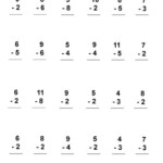 Subtraction With Regrouping Worksheets 2 Digit Subtraction Worksheets