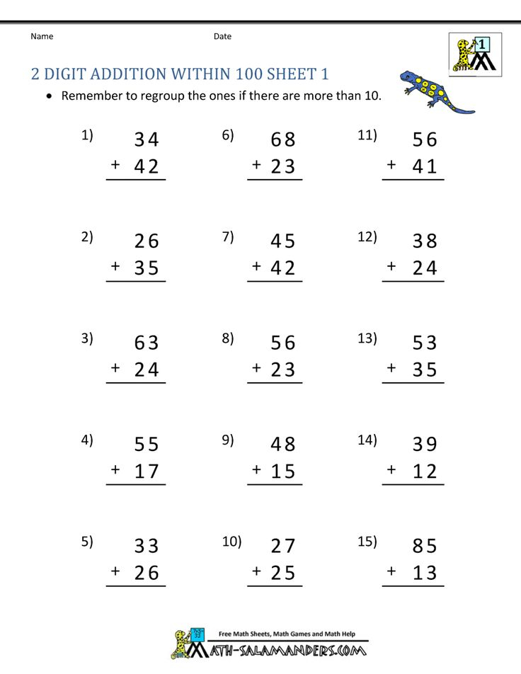 Two Digit Addition For Kindergarten Markdrumtracks
