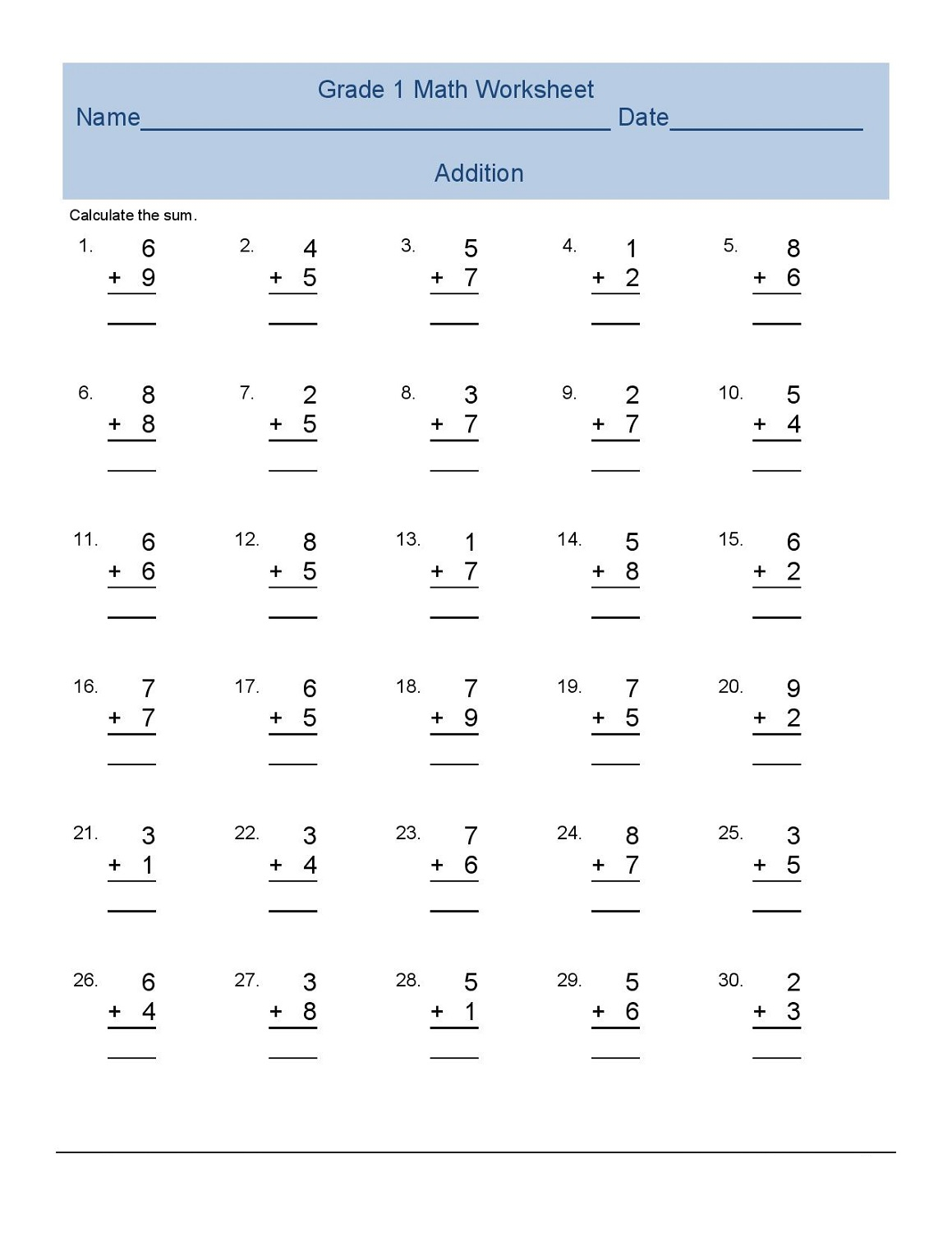 Worksheets For 1st Grade Math Browse Printable 1st Grade Math Worksheets For 1st Grade Math Browse Printable 1st Grade Math