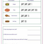 Worksheets Reading Tally Charts 2 Tally Chart Word Problems Tally