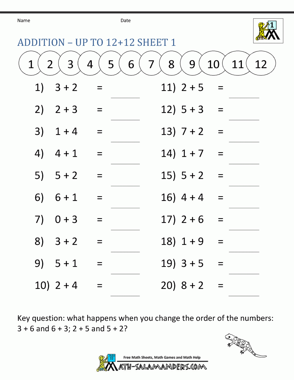 1st Grade Math Worksheets Mental Addition To 12 1 Gif 1 000 1 294 1st grade math worksheets mental addition to 12 1 gif 1 000 1 294