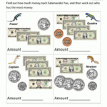 20 Money Worksheets Grade 1
