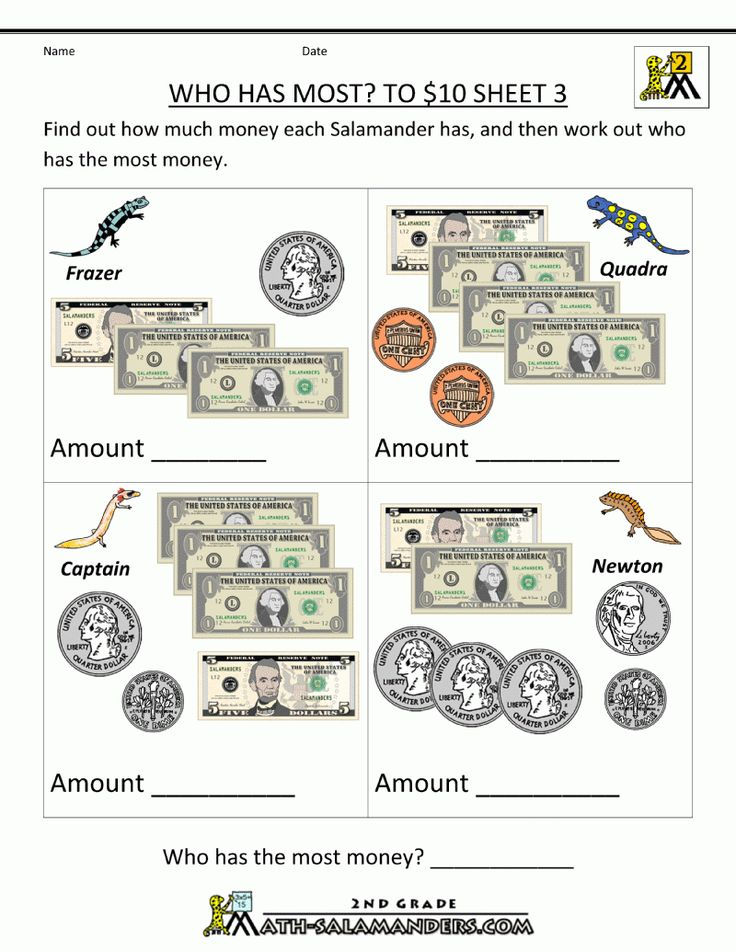 20 Money Worksheets Grade 1