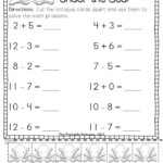 Addition And Subtraction Math Facts
