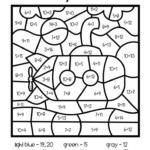 Addition Color By Number 2nd Grade Math Worksheets Math Pages Math