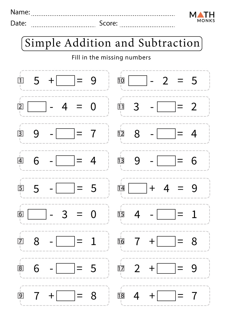 Addition Subtraction Grades K 1 8 Book Set Teacher