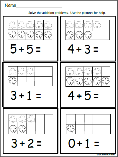 Addition With Tens Frames Worksheets 99Worksheets Addition With Tens Frames Worksheets 99Worksheets