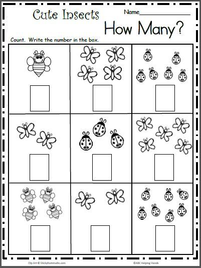 Bug Math Worksheets For Kindergarten William Hopper s Addition Worksheets