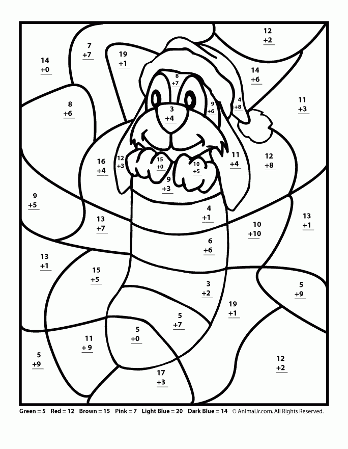 Christmas Math Worksheet 1st Grade Addition Christmas Math Worksheets 