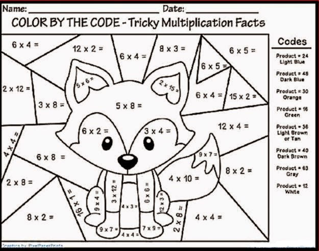 Color By Number Multiplication Beste Malvorlagen F r Kinder Simple