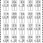 Double Digit Addition Addition Worksheets First Grade Second Grade