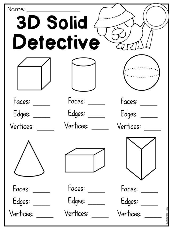 First Grade 2D And 3D Shapes Worksheets Distance Learning Geometry 