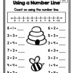 First Grade Math Using A Number Line Practice Common Core Standard 1
