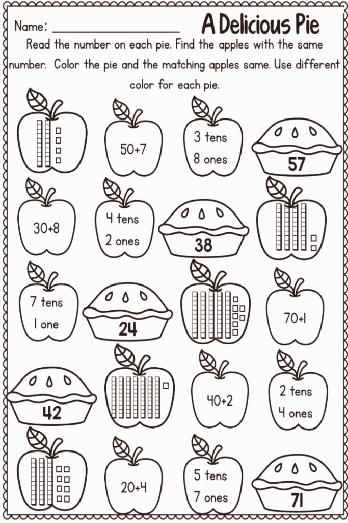First Grade Math Worksheets Fall Activities K5 Worksheets First Grade 