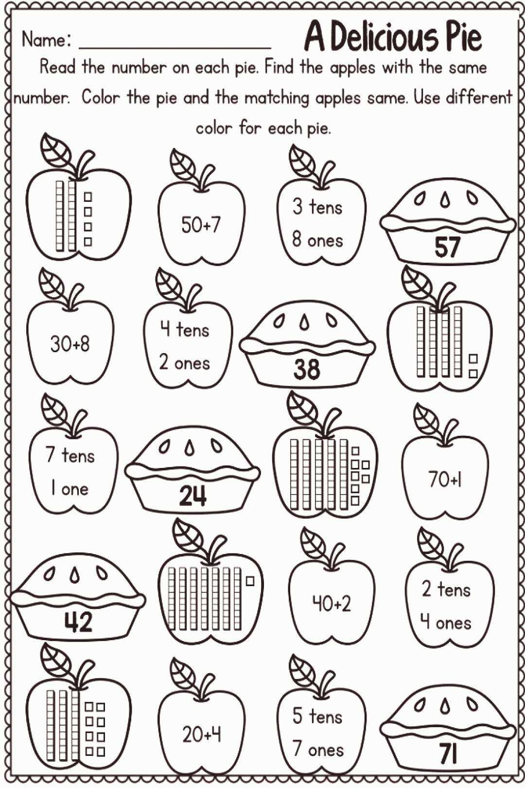 First Grade Math Worksheets Fall Activities K5 Worksheets First Grade