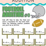 Football Math Worksheets HADARA BLOG