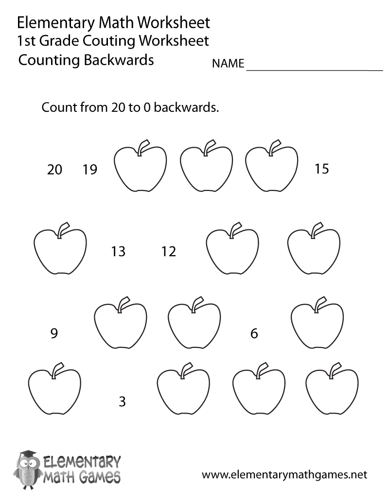 Free Printable 1st Grade Math Worksheet Pdf First Grade Math 