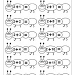 Free Printable Kindergarten Math Worksheets Picture Addition Beginner