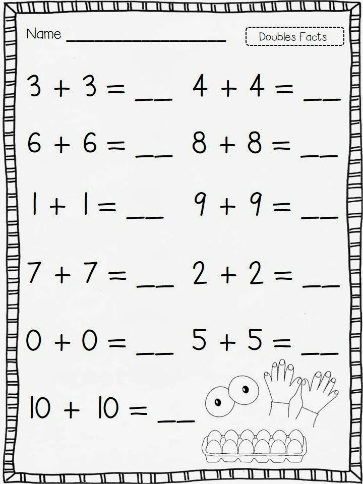 Freebie Math Fact Worksheets Math Facts First Grade Worksheets