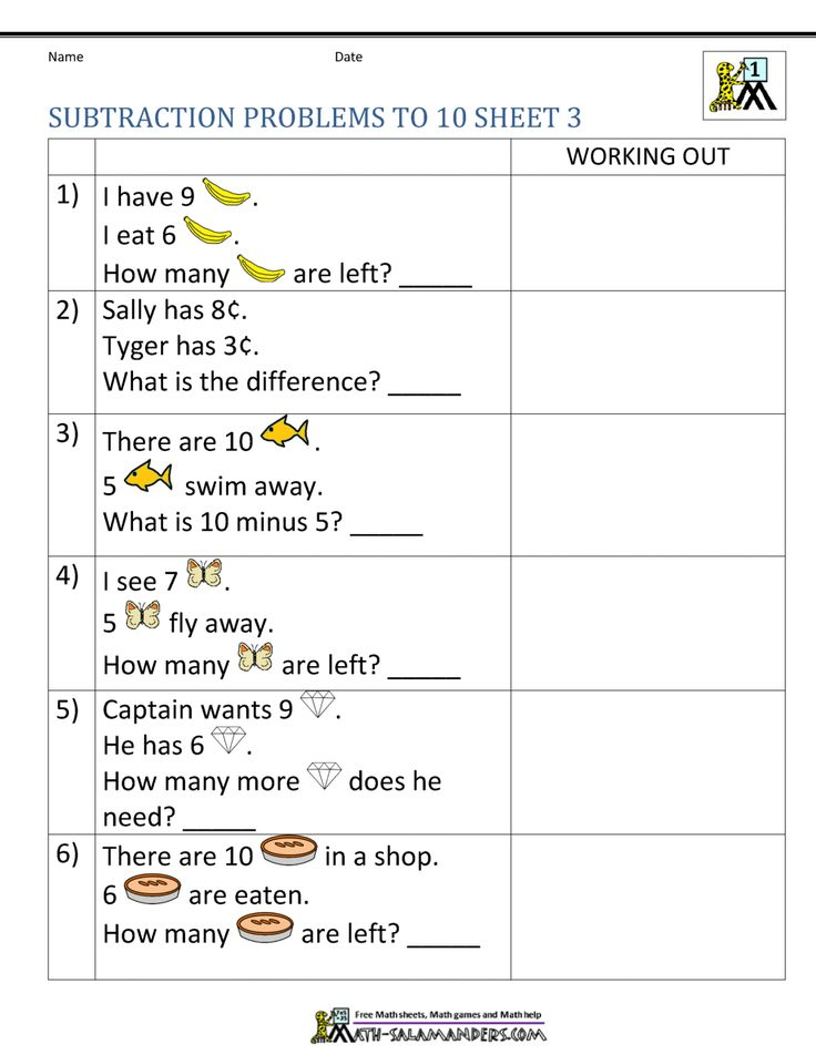 Here You Will Find Our Selection Of 1st Grade Subtraction Word Problems Here You Will Find Our Selection Of 1st Grade Subtraction Word Problems