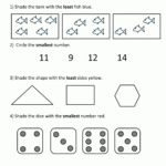 Kindergarten Math Worksheets Comparing Numbers And Size