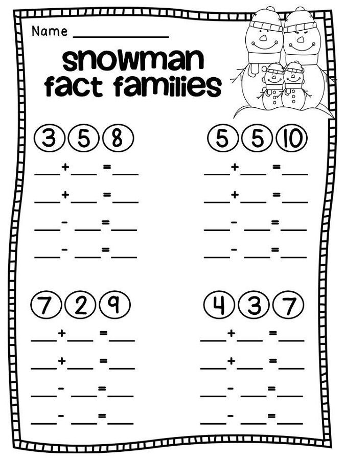 Math Family Facts